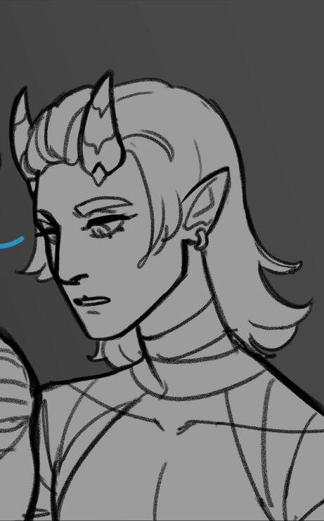 Portrait example – Sketch (one tone)