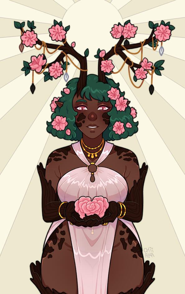 Halfbody example – Lined &amp; coloured