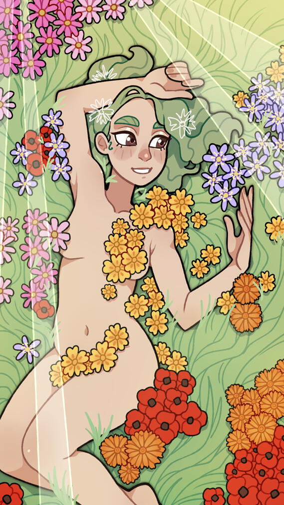 Fullbody example – Lined &amp; coloured