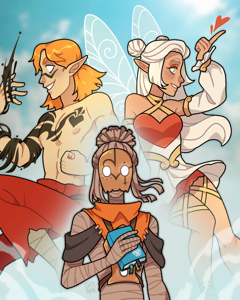 Fullbody example – Lined &amp; coloured