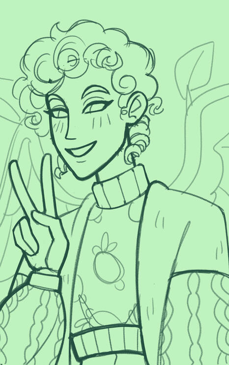 Portrait example – Sketch (one tone)